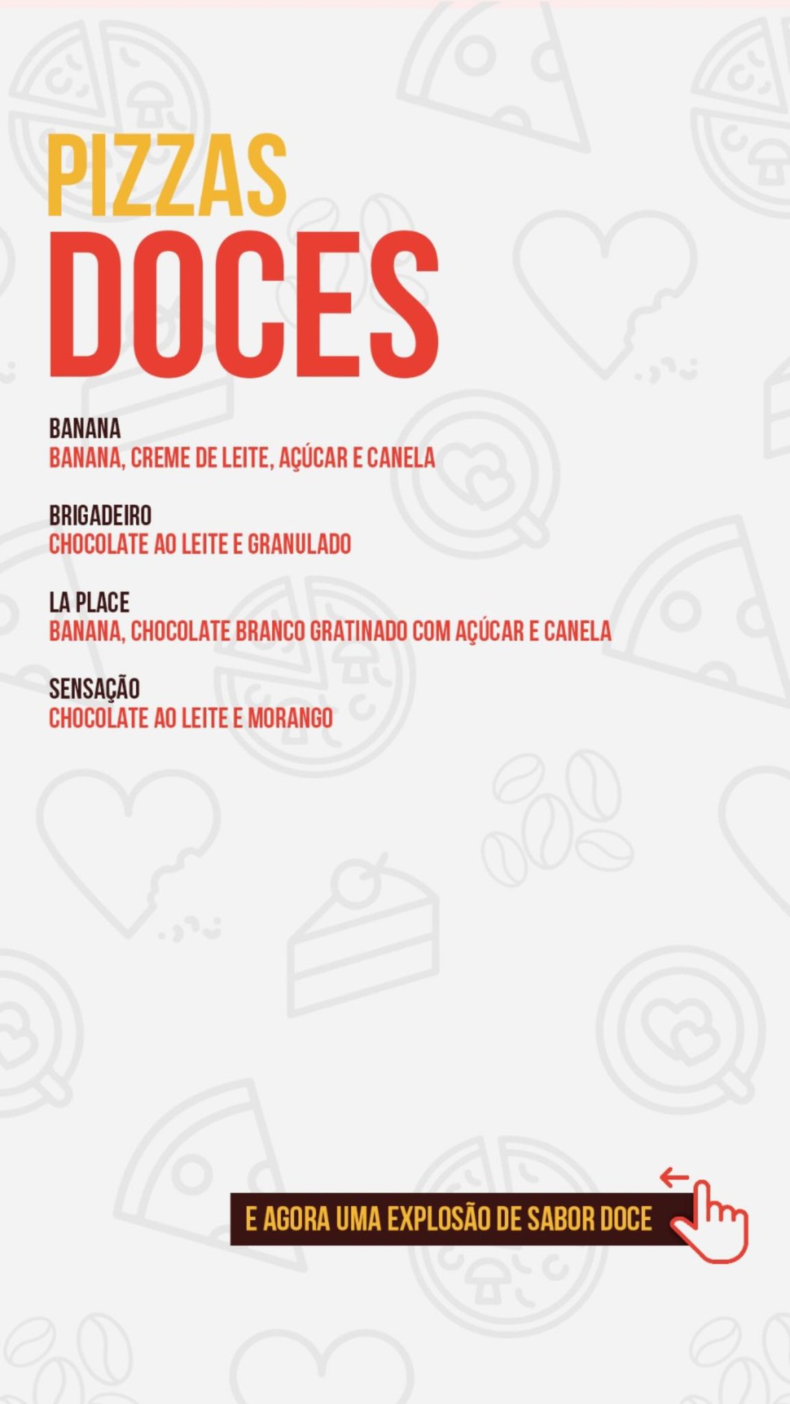 Pizzas Doces
